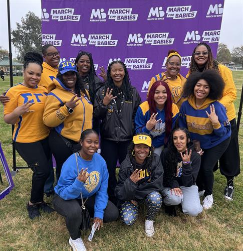 Divine 9 team, Sigma Gamma Rho - March for Babies