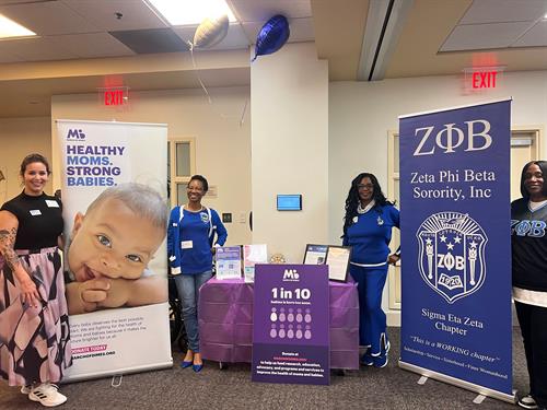 Hospital Partner Baby Shower with support by Zeta Phi Beta Sorority - Miller Children's and Women's Hospital NICU