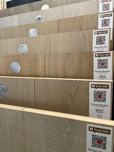 wood flooring in showroom