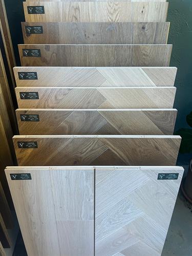 wood flooring in showroom