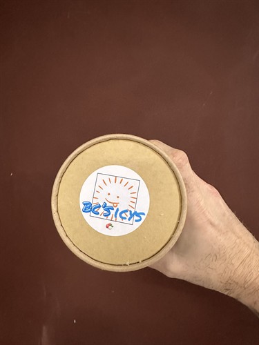 Our sizes vary from our standard 4 oz cups to pints and half pints 