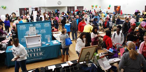 Rain forced a moved inside for 2019, but businesses were pleased with the turnout.