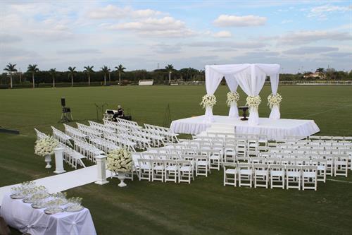  Stage , Carpet , CHairs  Wedding set up 