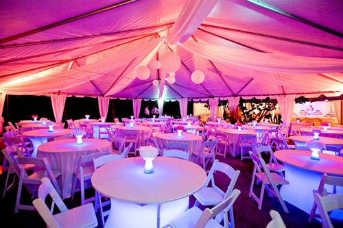 Table , decor  Tents 