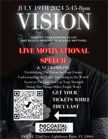 Vision - Motivational Speech and Networking Event