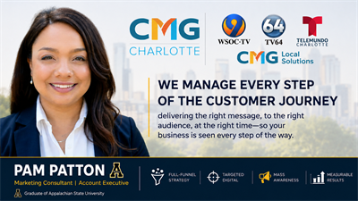 Pam Patton | Marketing Consultant Channel 9 (WSOC) • TV64 • Telemundo Charlotte • Digital Marketing Pam Patton | Marketing Consultant Channel 9 (WSOC) • TV64 • Telemundo Charlotte • Digital Marketing