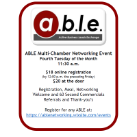 EVENT CANCELLED: ABLE South Lunch - South Suburban Chamber Hosts