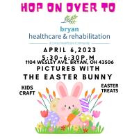Bryan Healthcare and Rehab Pictures with the Easter Bunny