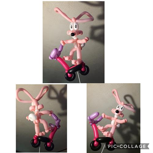 Bunny on a Scooter. Ask Me For a Balloon design. Bunny on a Scooter. Ask Me For a Balloon design.