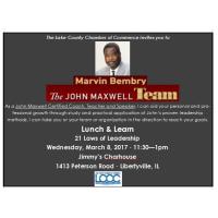 Lunch & Learn The Laws of Leadership with Marvin Bembry