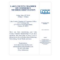 Lake County Chamber of Commerce Member Orientation