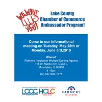 Lake County Chamber of Commerce Ambassador Program Meeting!