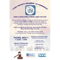 Lake County Chamber of Commerce Lunch and Learn | New Illinois Employment Laws for 2020!