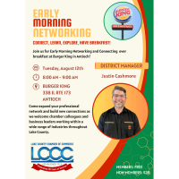 Early Morning Business Networking @ Burger King Antioch August 2024