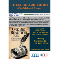 TAX TALK: The One Big Beautiful Bill - A Lunch & Learn