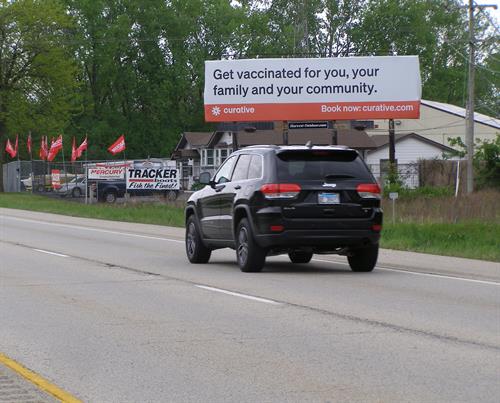 Highway 41 billboard, just south of Rt. 21