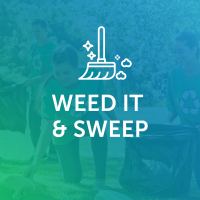 Weed It and Sweep: A Community Clean-Up
