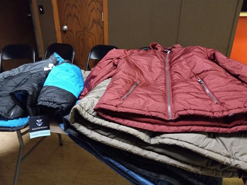 Children's winter coats distribution