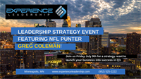 Leadership Strategy Event Featuring NFL Punter Greg Coleman
