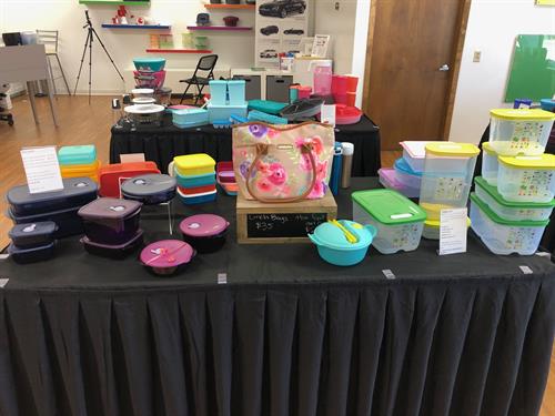 All the items on the tables are open for onsite purchases and change often. Many of what you see is what we have in stock so you can take it home that day!