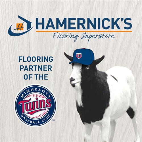 Hamernick's is the official Flooring Partner of the MN Twins 