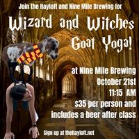 Member Event: Wizard and Witches Goat Yoga
