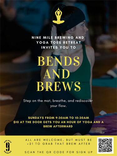 Bends and Brews with Yoga Toes Retreat 