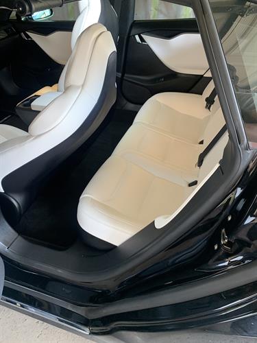 Tesla Leather Seat Cleaning