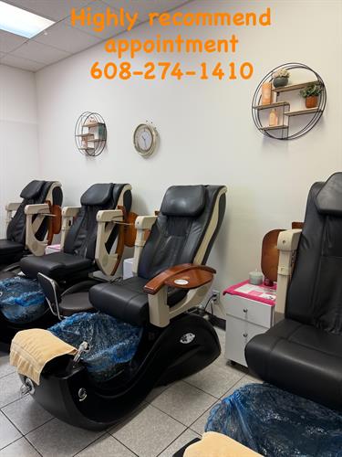 Private room for pedicure and spa