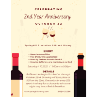 Spring Hill Winery 2 Year Anniversary Celebration