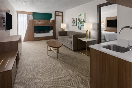 Check out our family suites with bunk beds!