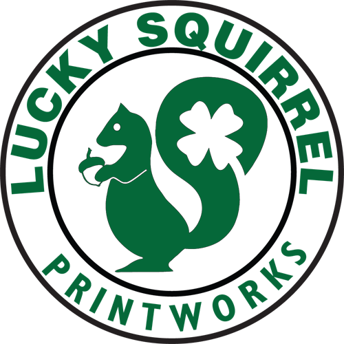 Lucky Squirrel Printworks Crest Logo