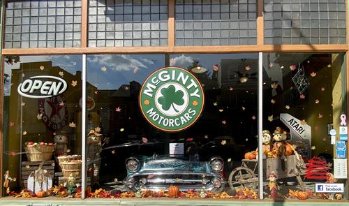 Fall Showroom Window Display