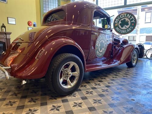 1935 Chevy 3 Window Coupe in our showroom