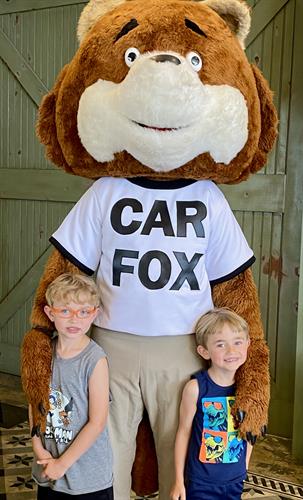 Our boys with the Car Fox