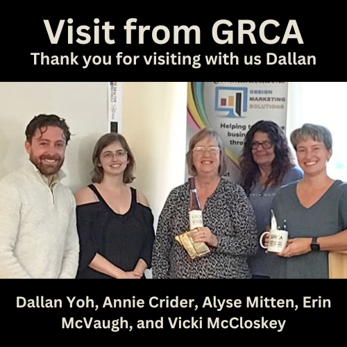 Meeting with Dallan Yoh, Director of Membership, for our New Member Meeting to review the benefits and resources GRCA has to offer. Looking forward to meeting the members of GRCA.