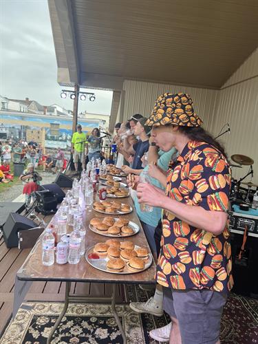 Taste of Hamburg-er Festival Burger Eating Competition