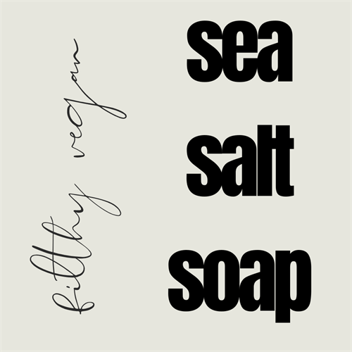 filthy vegan sea salt soap