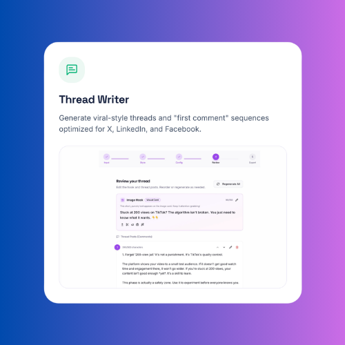 Create Viral Thread Style Posts Quickly