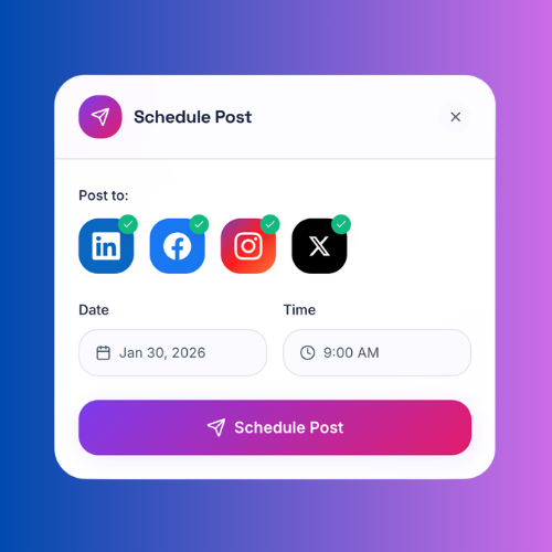 Schedule Your Posts to Social!