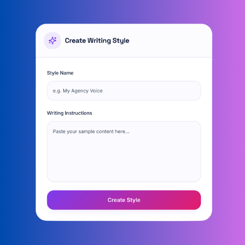 Choose A Writing Style