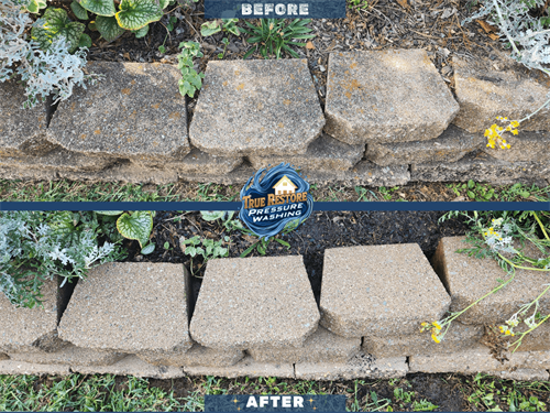 retaining wall cleaning