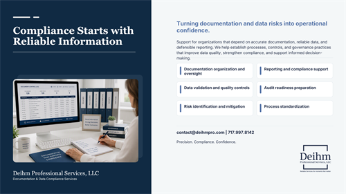 Documentation & Data Compliance Services | Deihm Professional Services