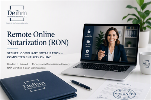 Remote Online Notary | Deihm Professional Services