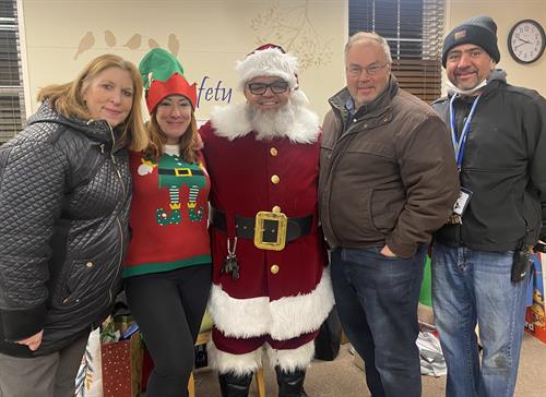 Holiday Gift Drive Visit with Santa