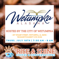 Rise & Shine Coffee & Conversation hosted by The City of Wetumpka