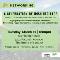 Celebration of Irish Heritage & Networking 3/21/2023