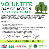 Volunteer Day of Action: Alexander Avenue 5/13/2023