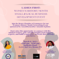 Ladies First: Women’s History Month Small & Local Business Development Event