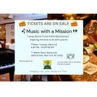 Music with a Mission:Camp Bronx Fund is visiting Manhattan